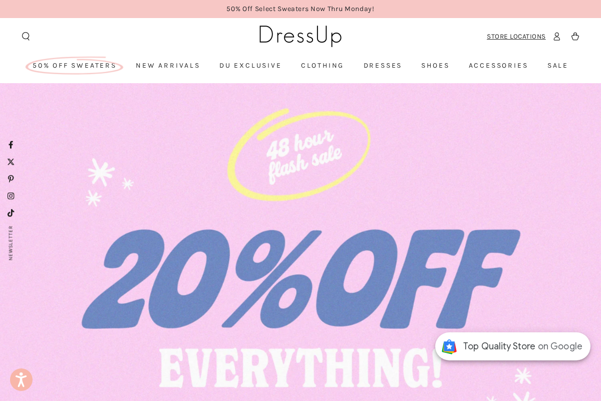 Dress Up homepage screenshot