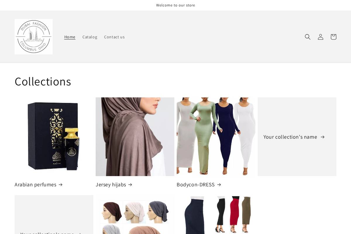 shopdubaifashion.com homepage screenshot