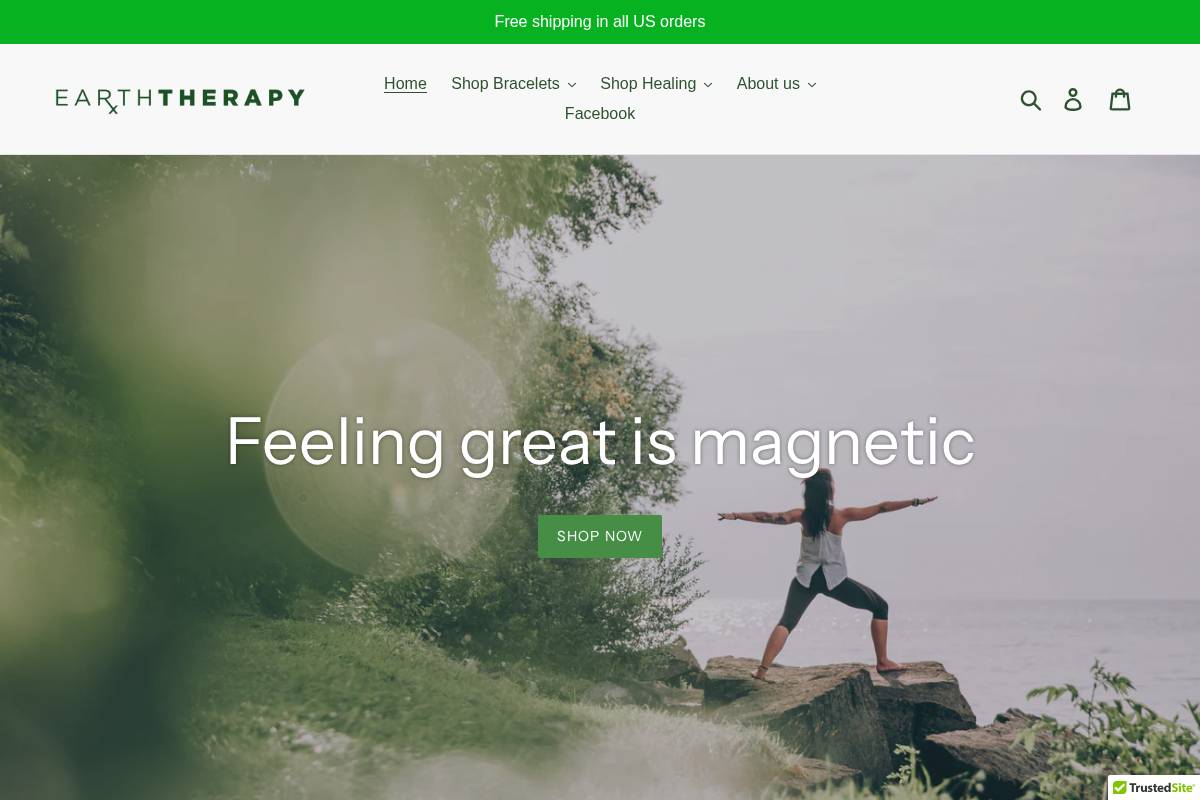 shopearththerapy.com homepage screenshot