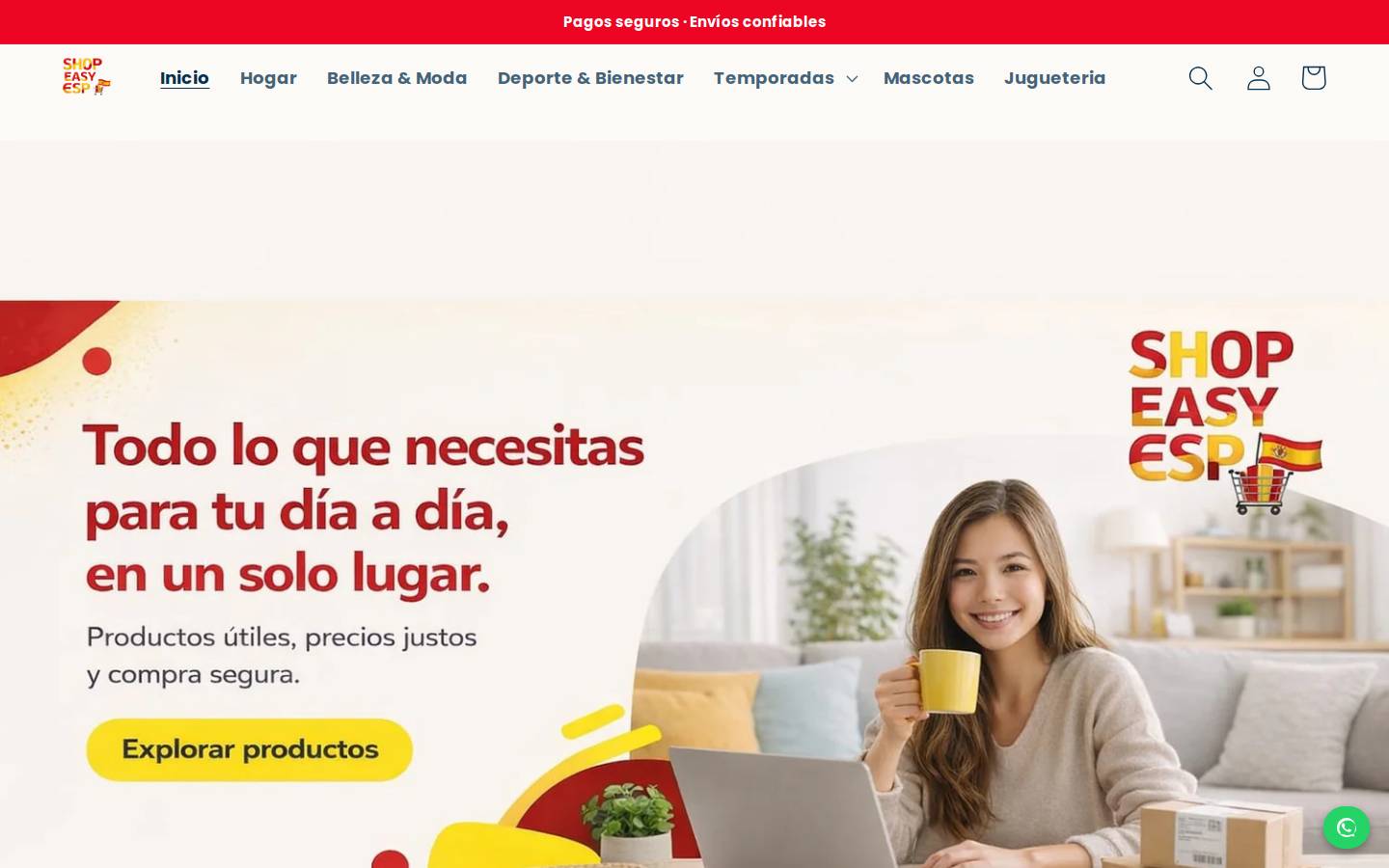 shopeasyesp.com homepage screenshot