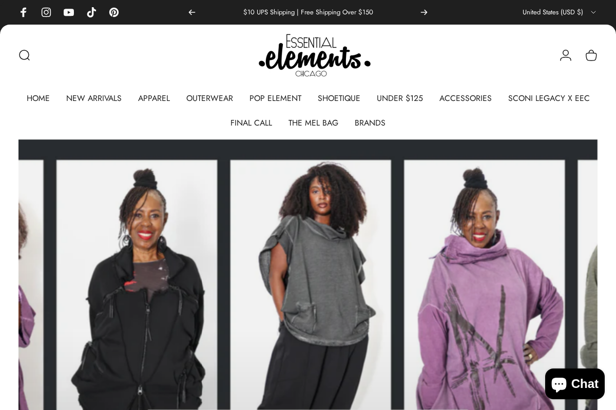 Essential Elements Chicago homepage screenshot