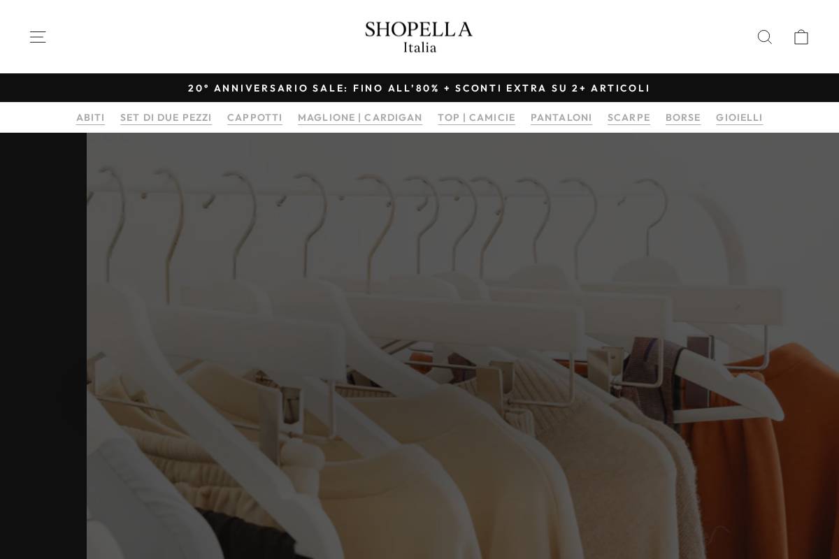 Shopella homepage screenshot