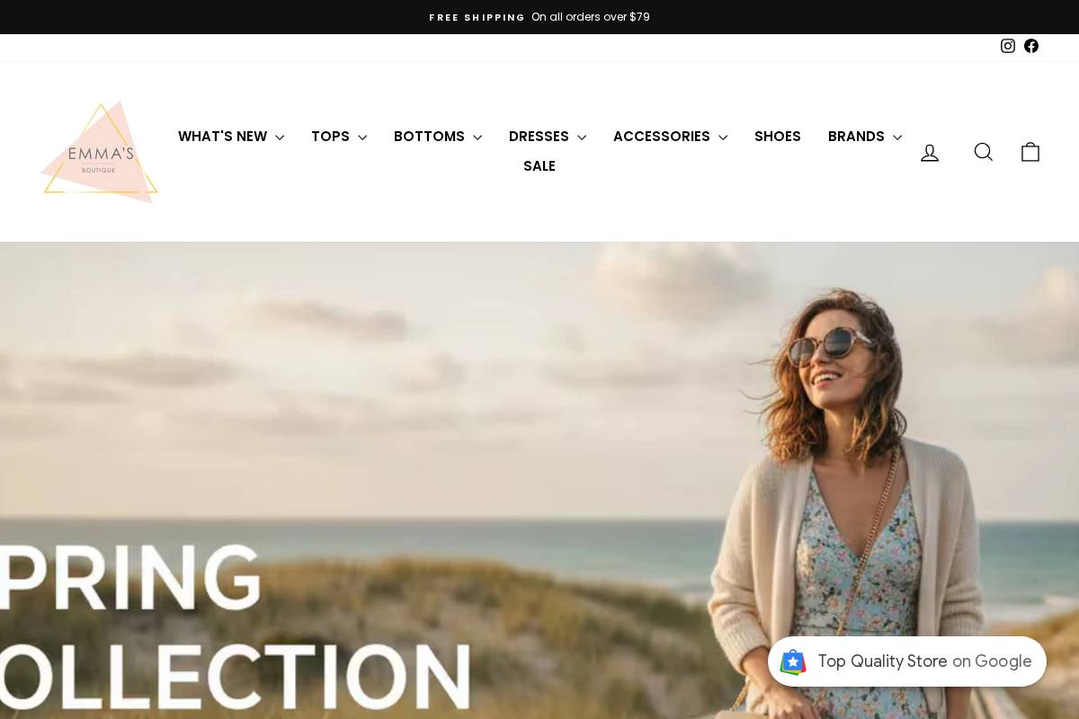 shopemmas.com homepage screenshot