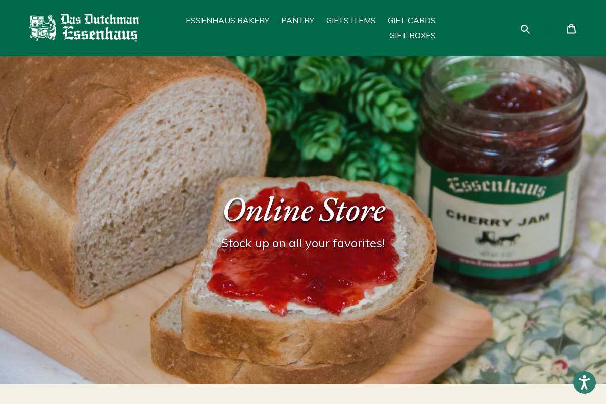 shopessenhaus.com homepage screenshot