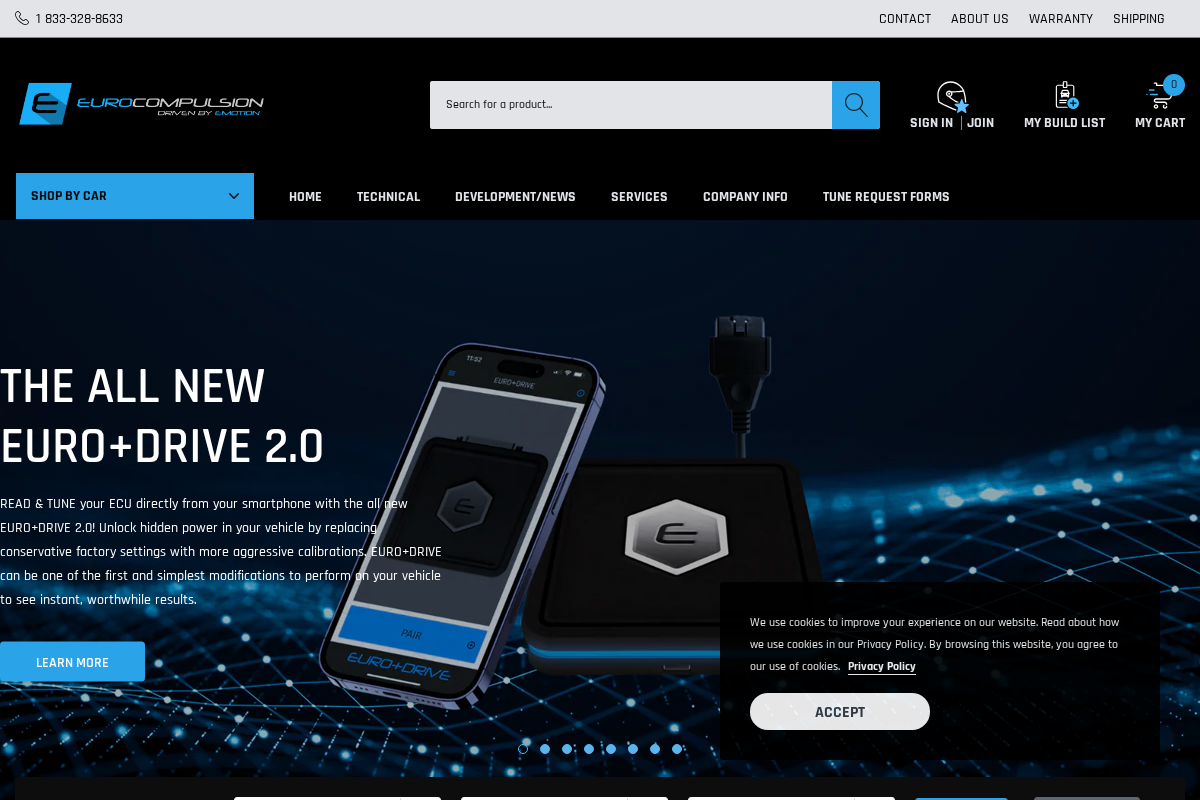 EUROCOMPULSION homepage screenshot