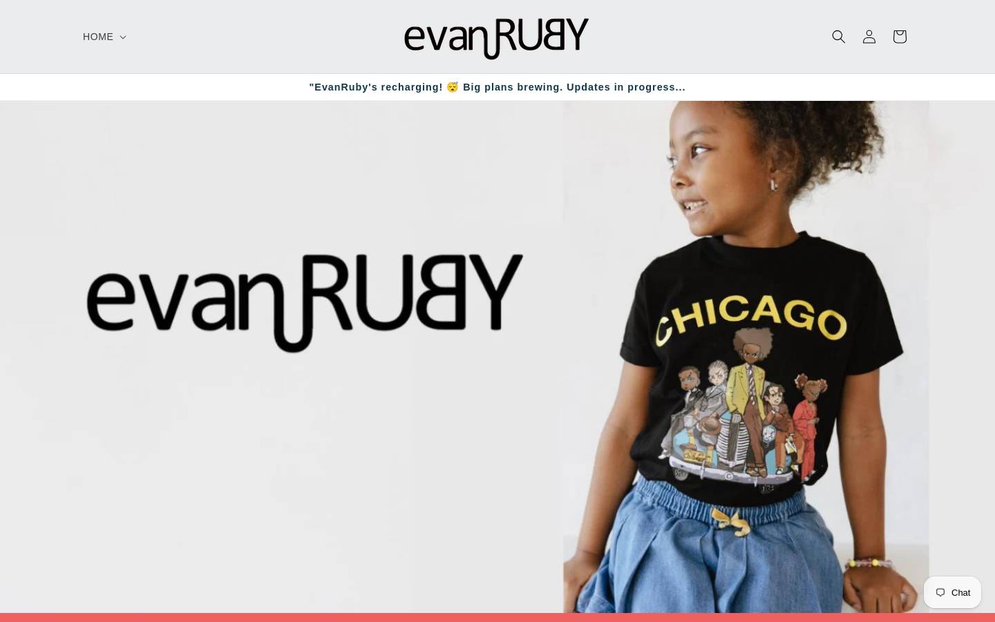shopevanruby.com homepage screenshot