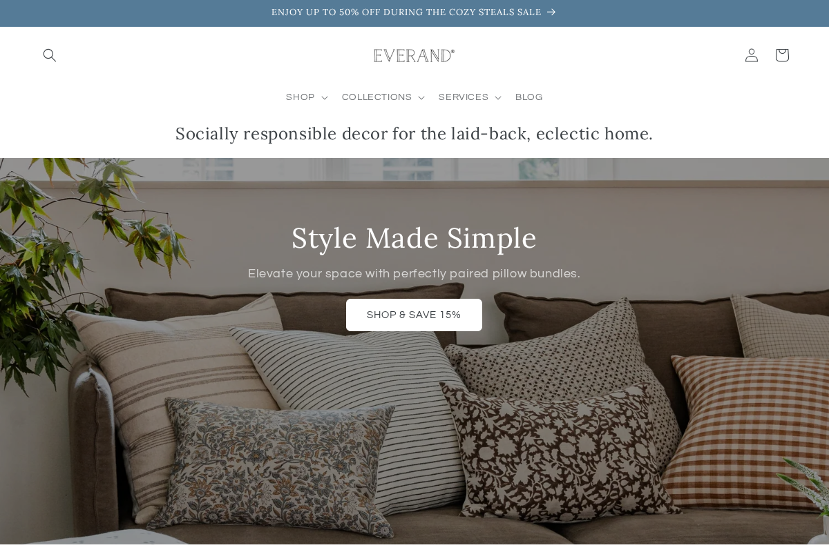 EVERAND homepage screenshot