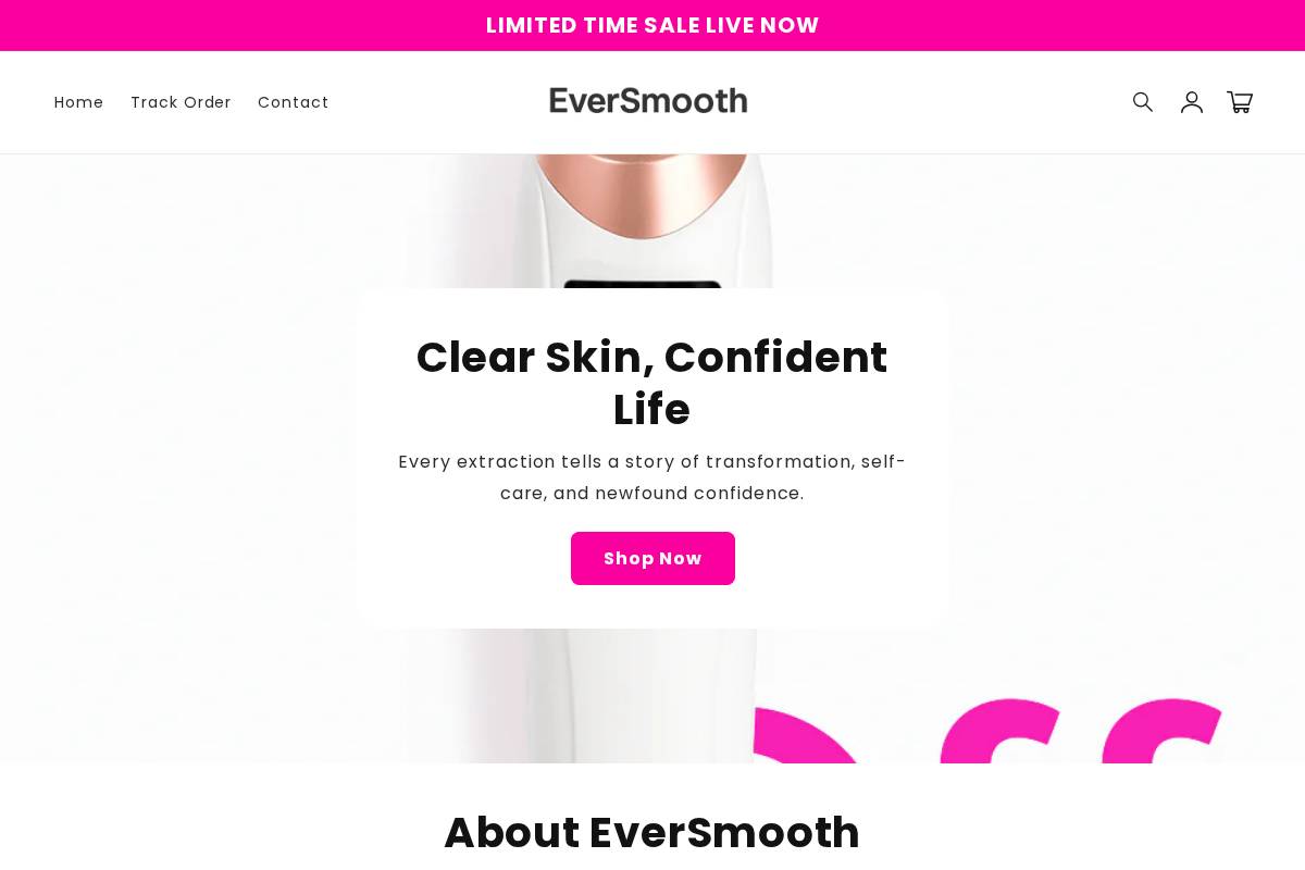 EverSmooth homepage screenshot