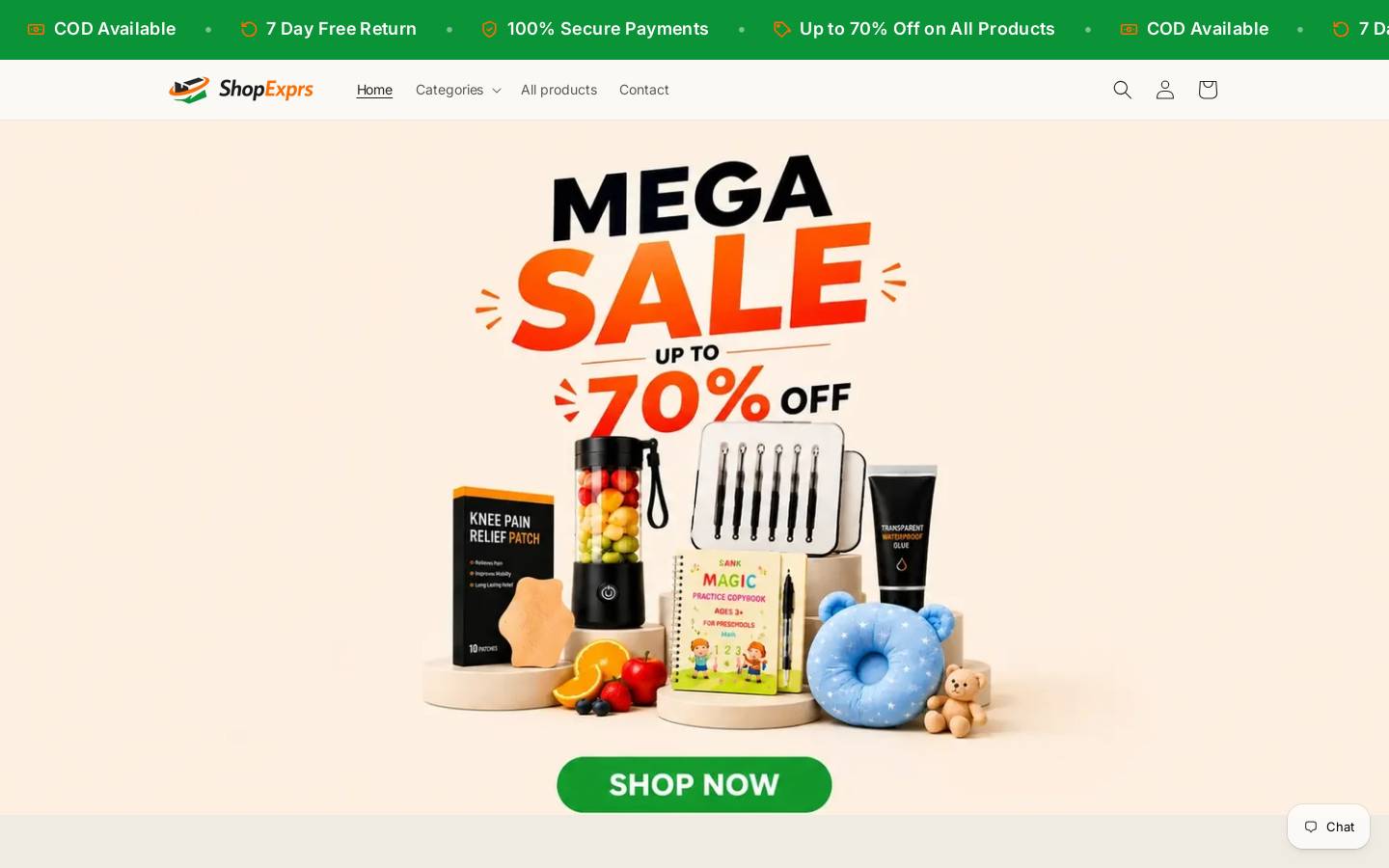 shopexprs.com homepage screenshot