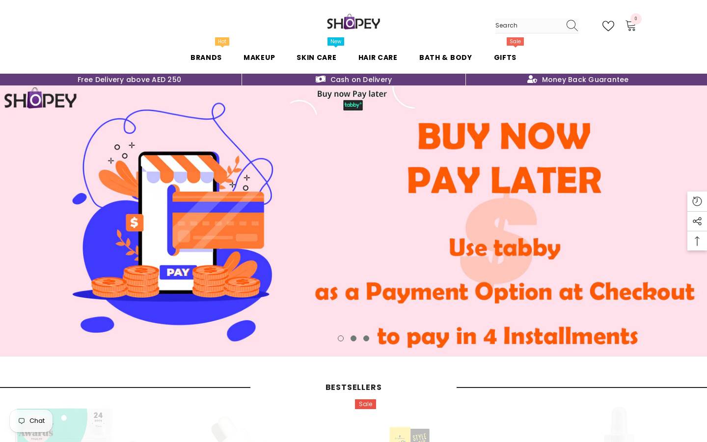 shopey.ae homepage screenshot