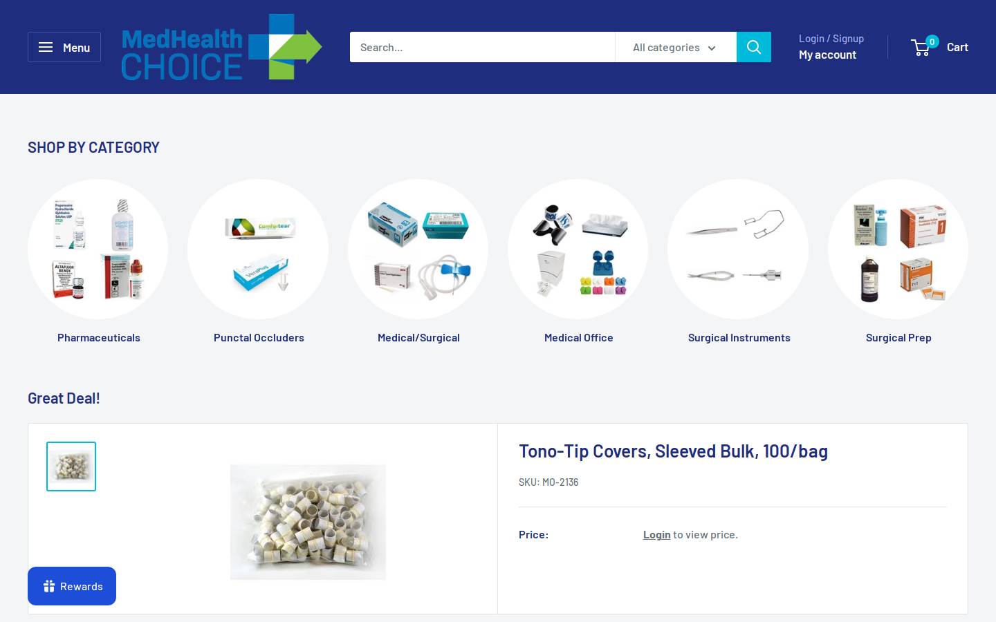 shopeyehealth.com homepage screenshot