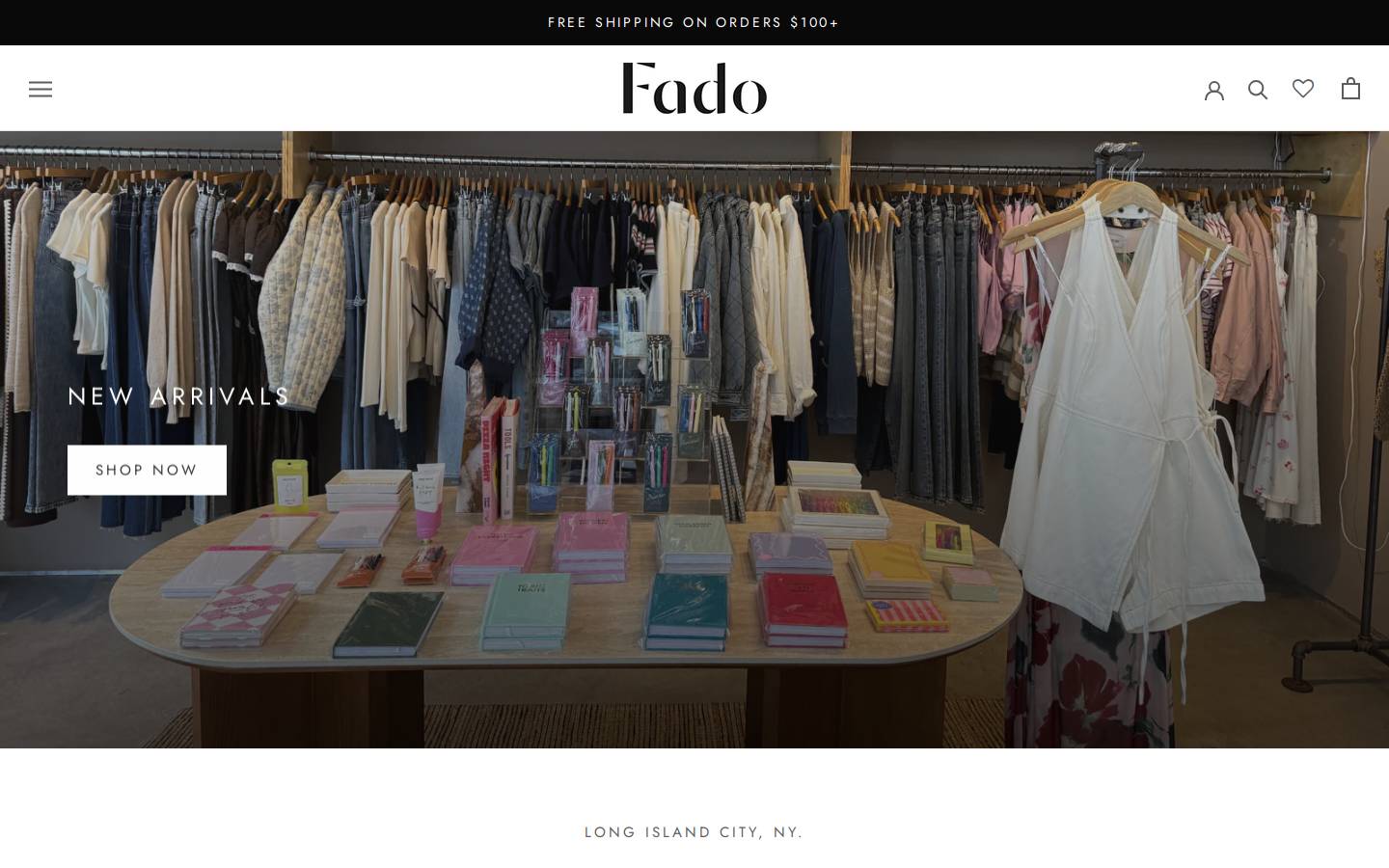 shopfado.com homepage screenshot