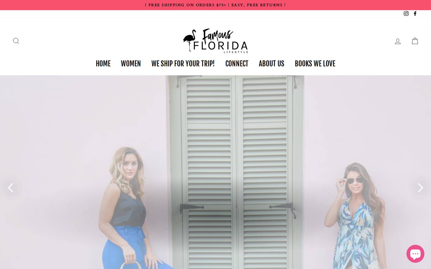 shopfamousflorida.com homepage screenshot