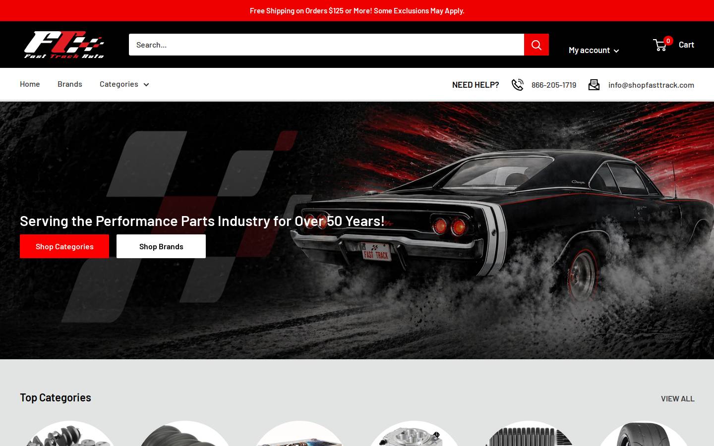 shopfasttrack.com homepage screenshot