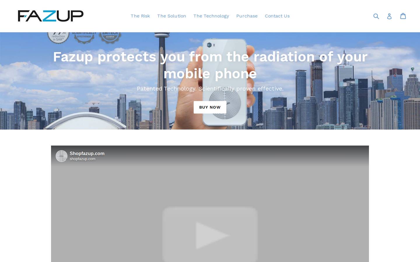 shopfazup.com homepage screenshot