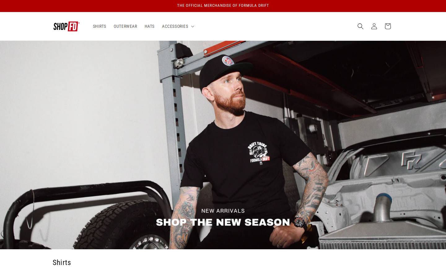 shopfd.com homepage screenshot