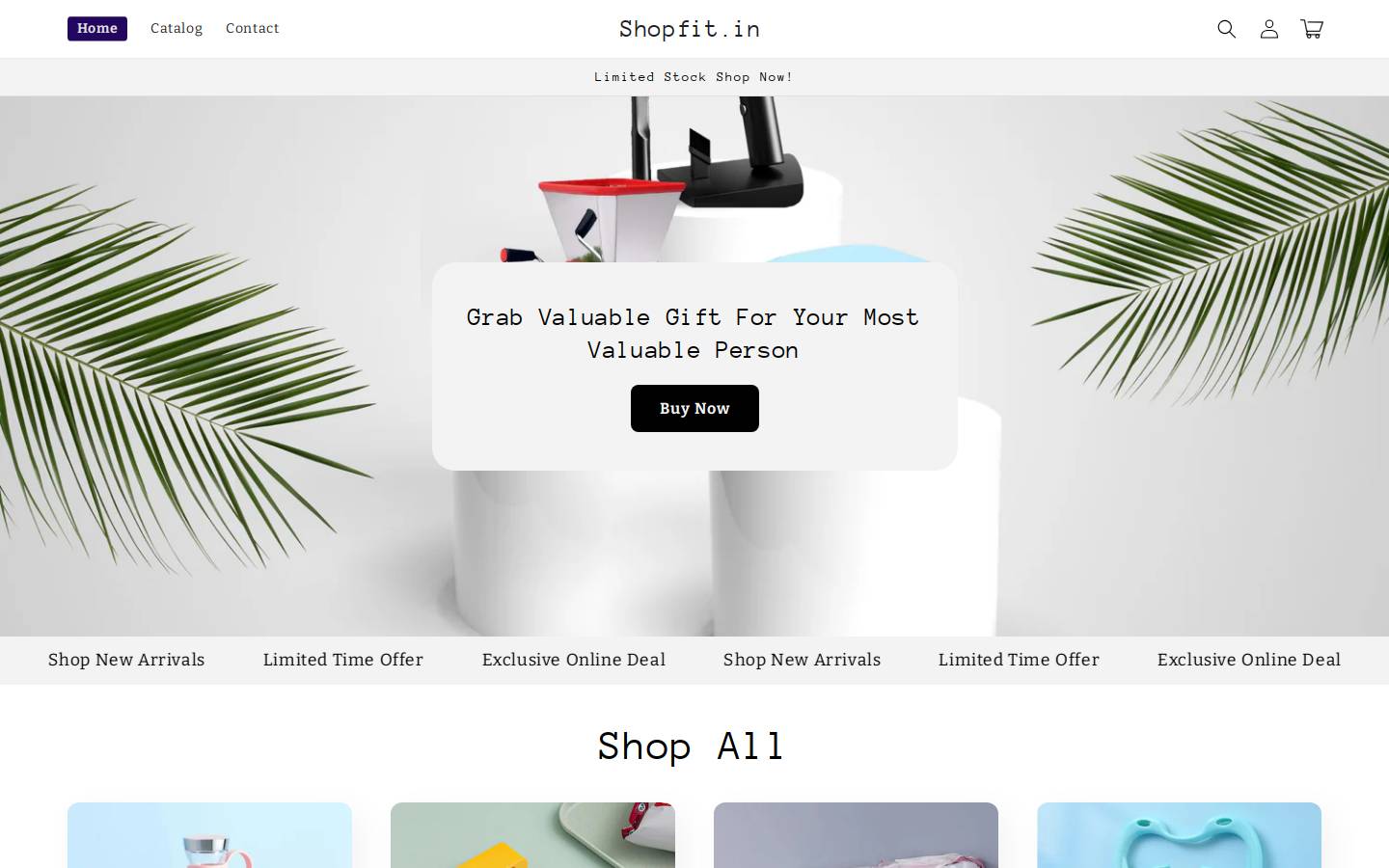 shopfit.in homepage screenshot