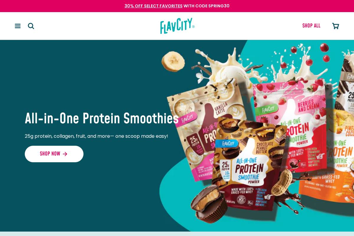 Shopflavcity homepage screenshot