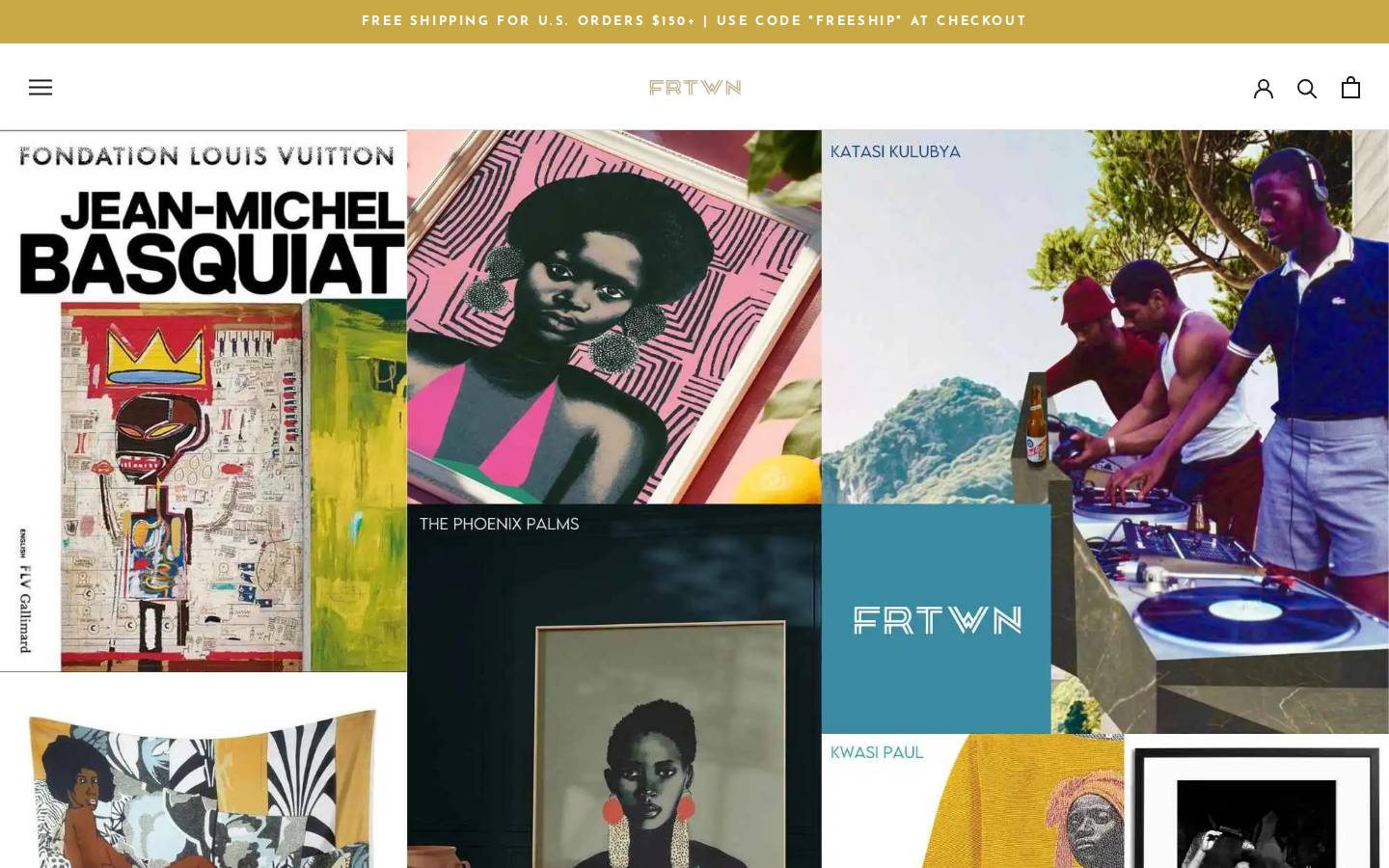 shopfreetown.com homepage screenshot