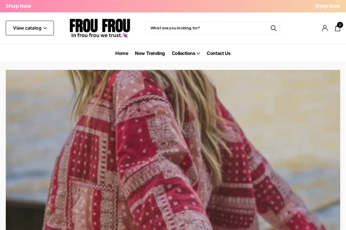 shopfroufrou.com homepage screenshot