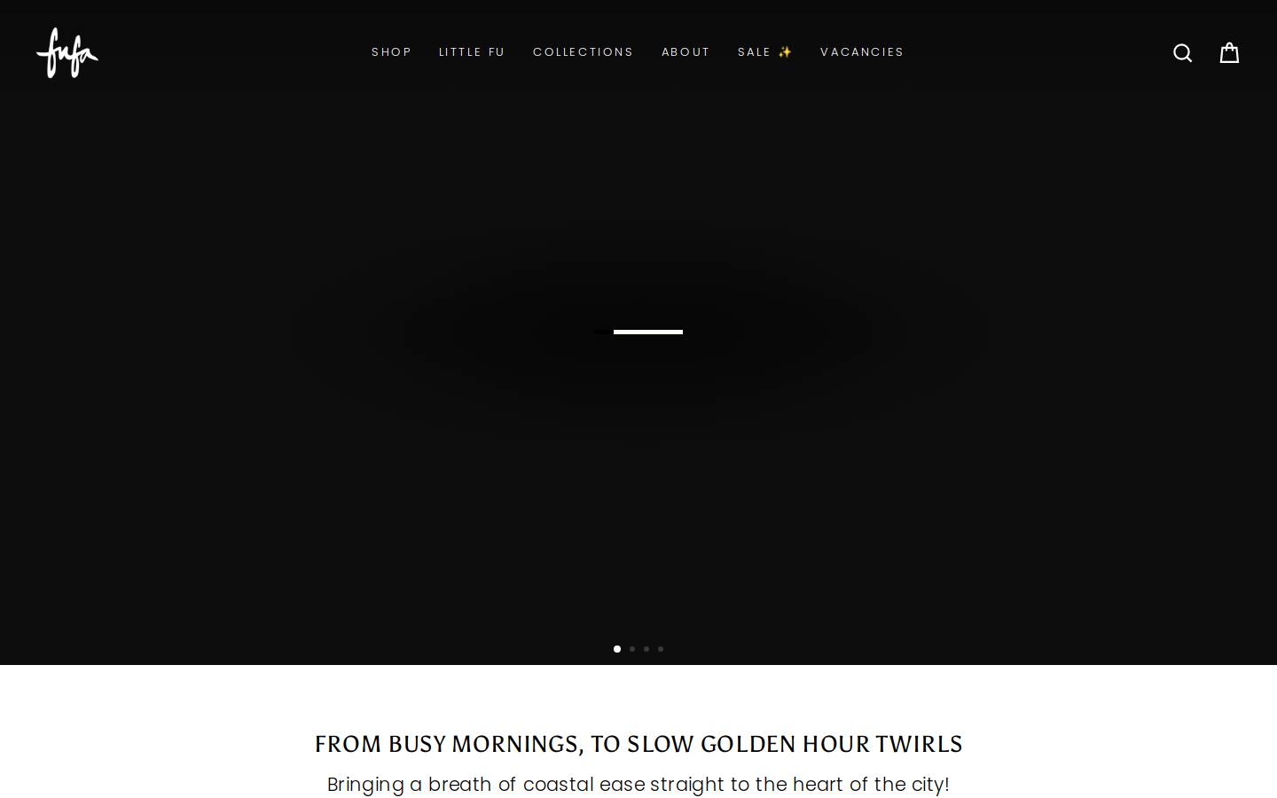 shopfufa.com homepage screenshot