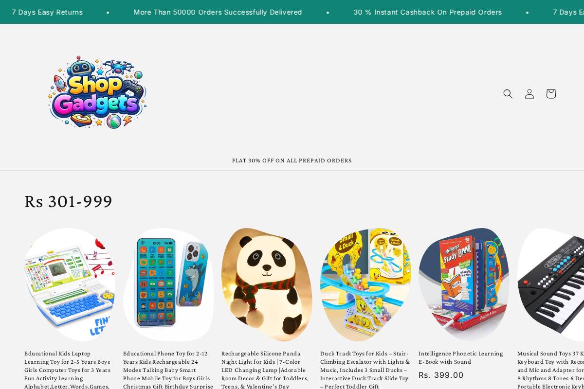 shopgadgets.online homepage screenshot