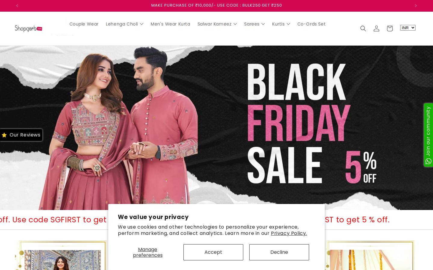 shopgarb.com homepage screenshot