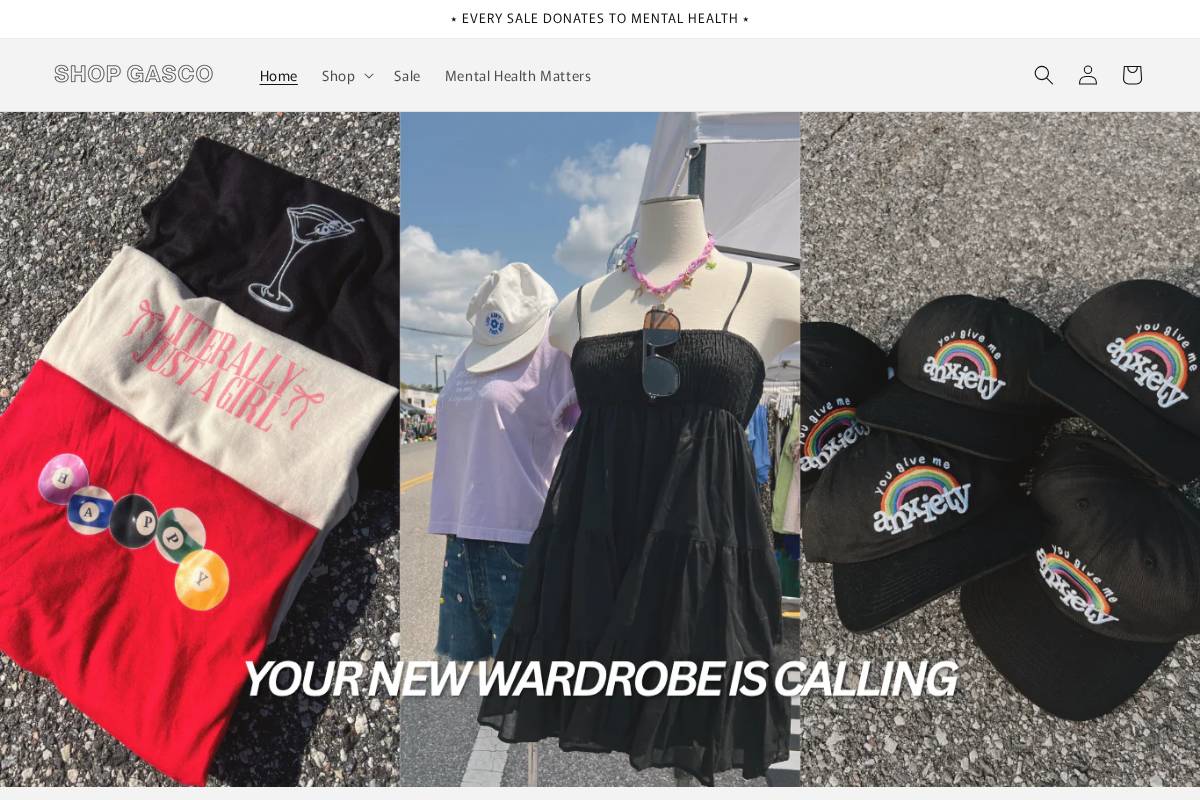 shopgasco.co homepage screenshot