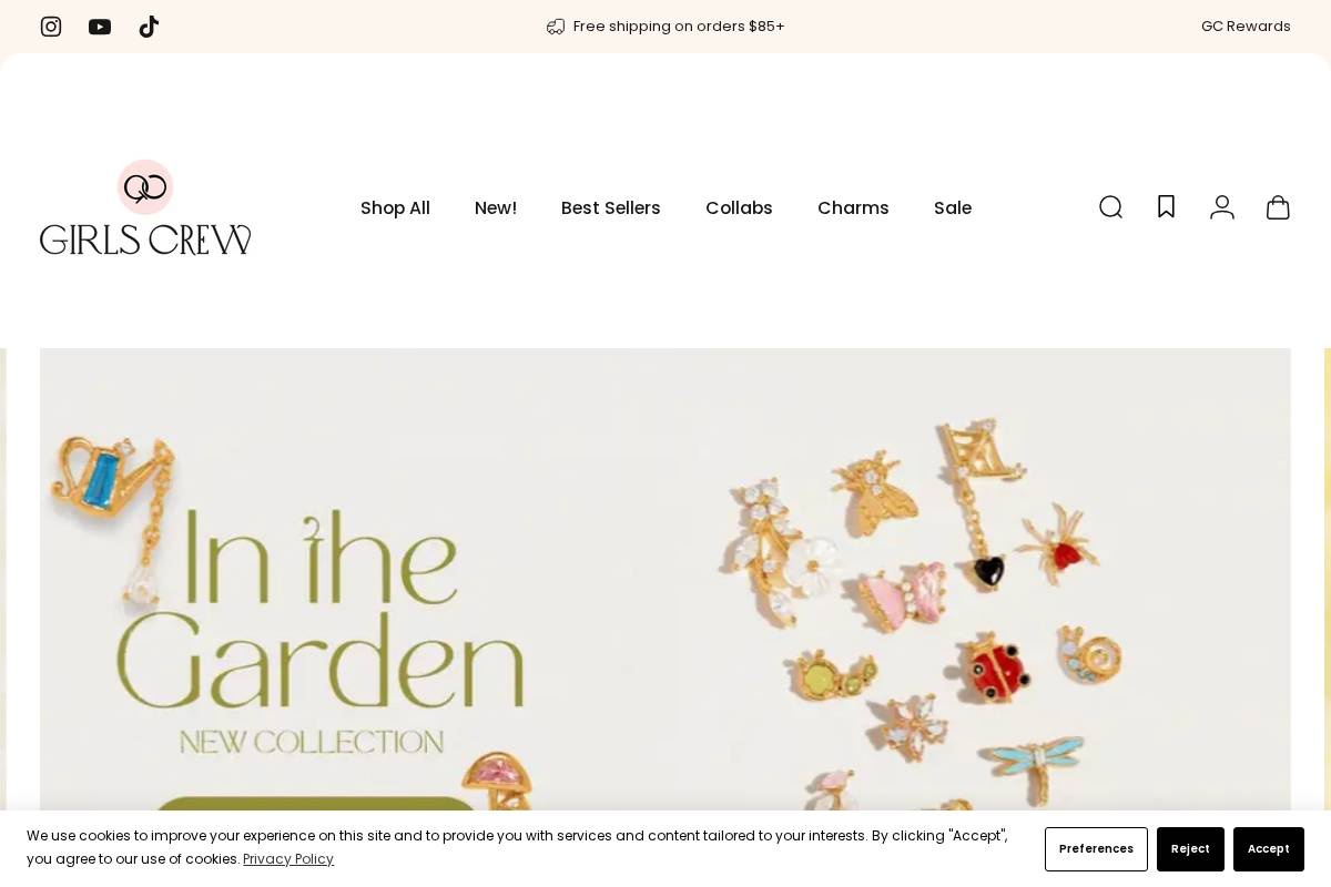 Shopgirlscrew homepage screenshot