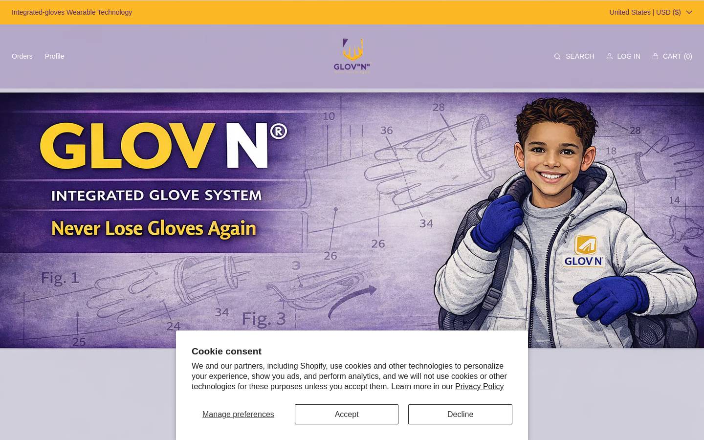 shopglovn.com homepage screenshot
