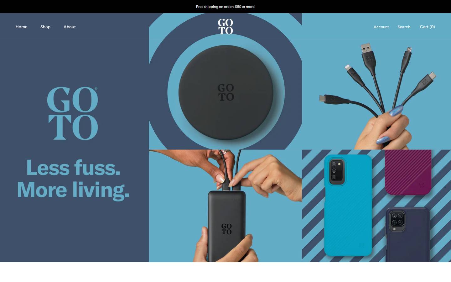 shopgoto.com homepage screenshot