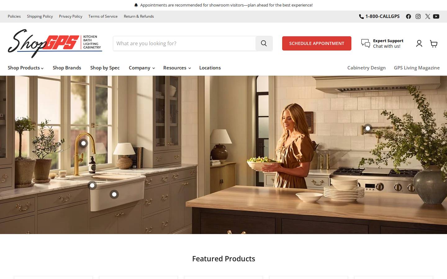 shopgps.com homepage screenshot