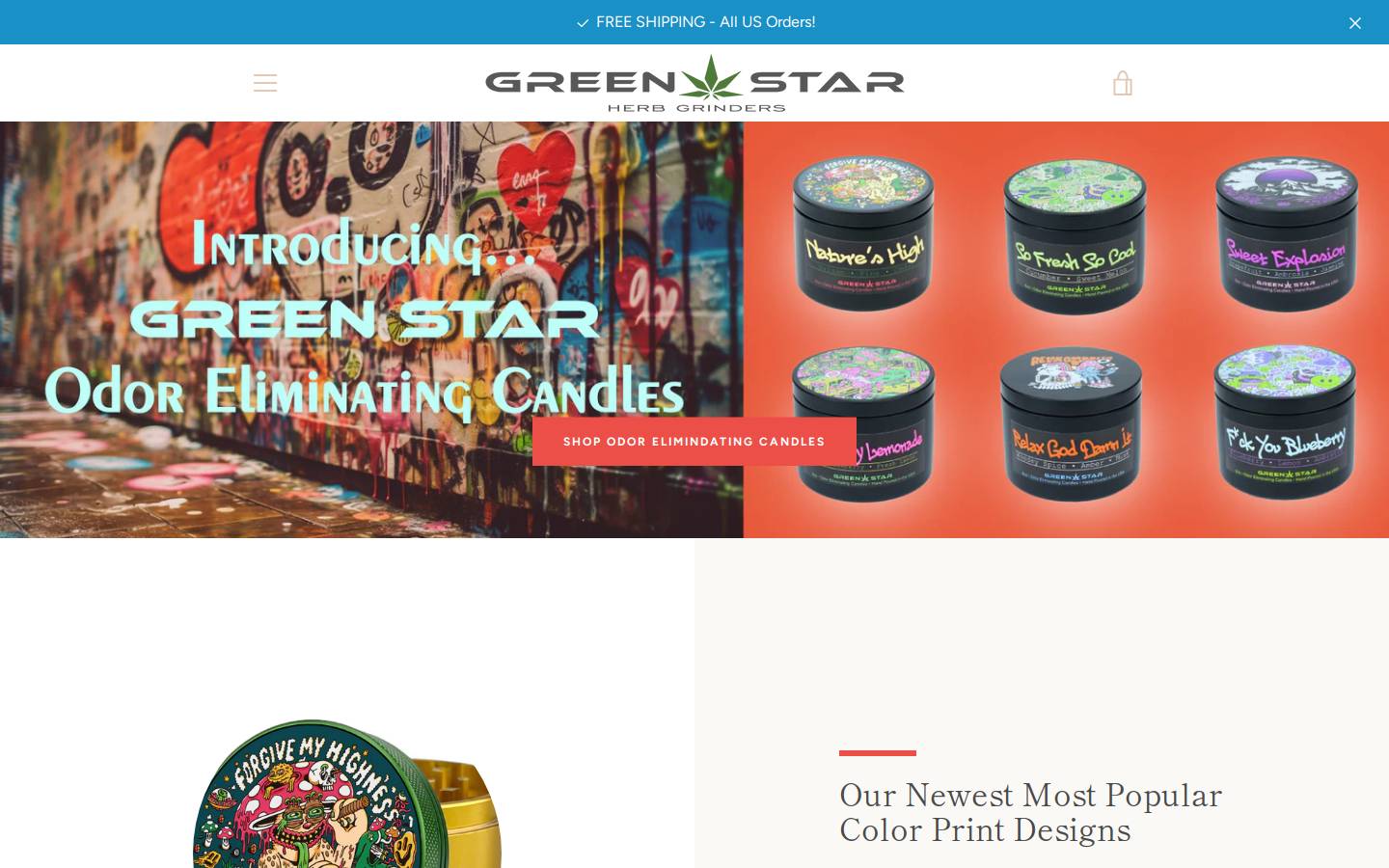 shopgreenstar.com homepage screenshot