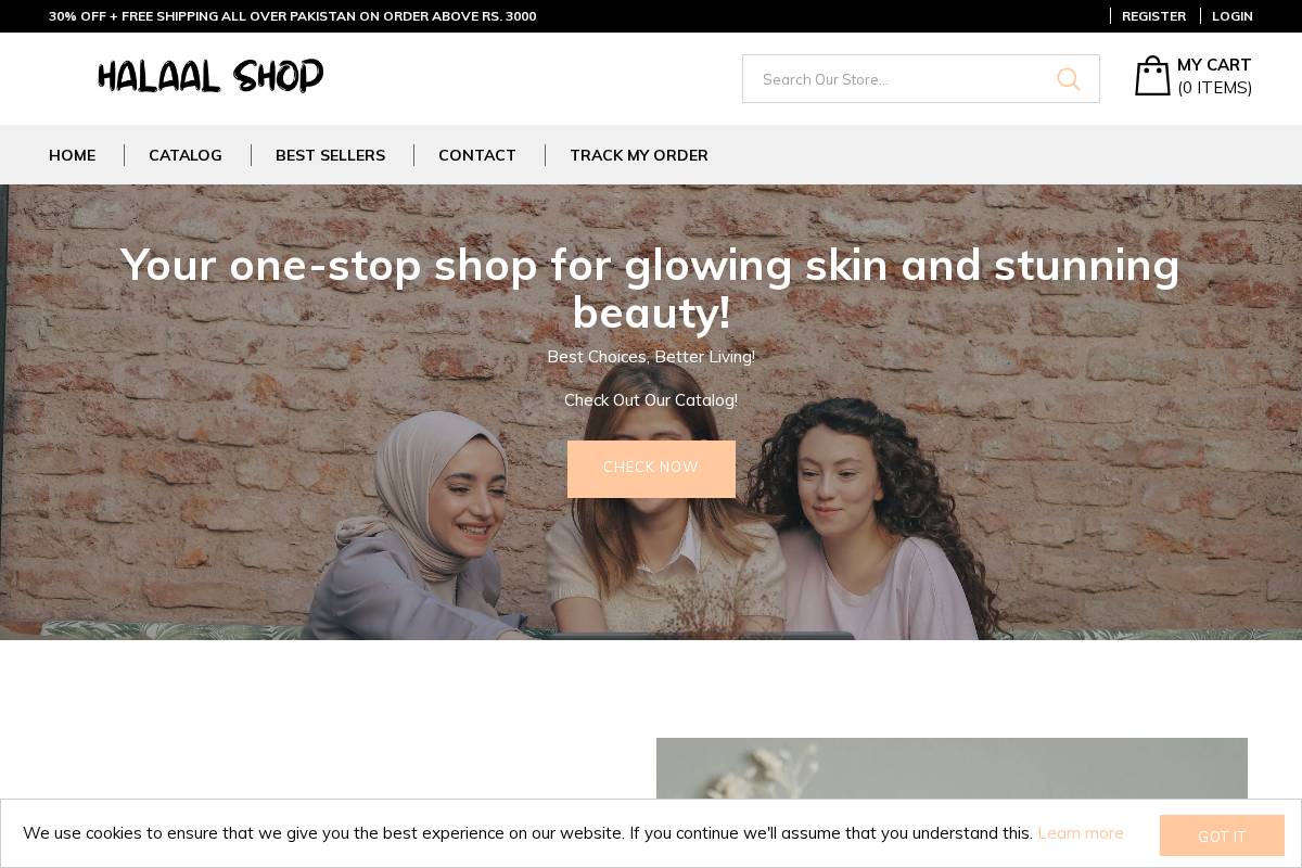 shophalaal.com homepage screenshot