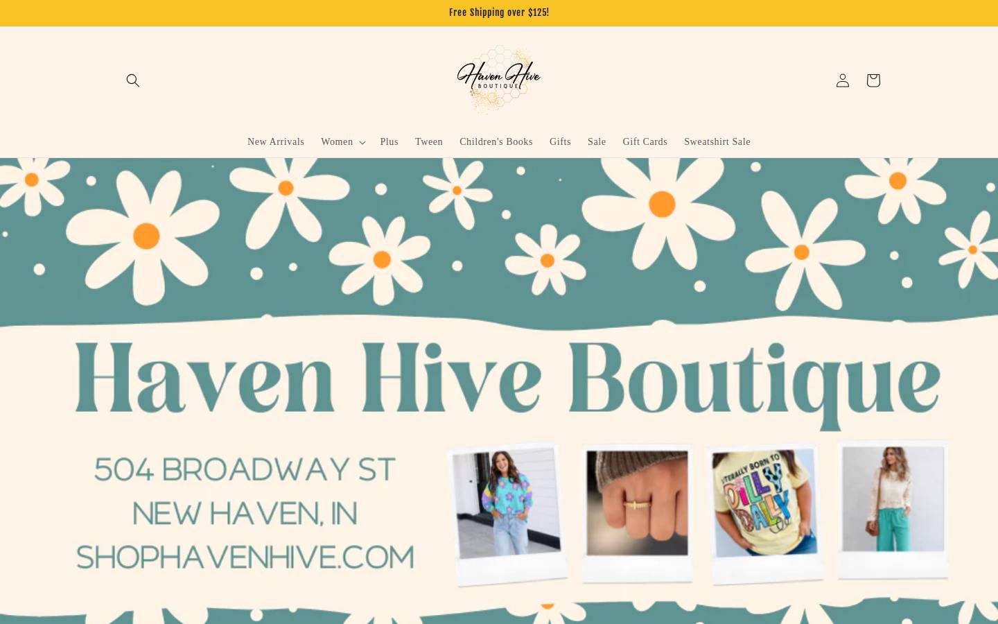shophavenhive.com homepage screenshot