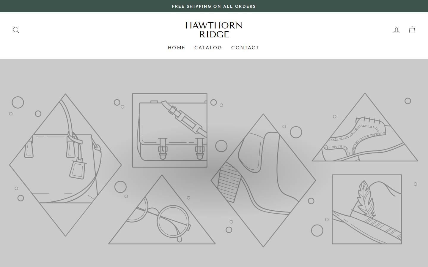 shophawthornridge.com homepage screenshot