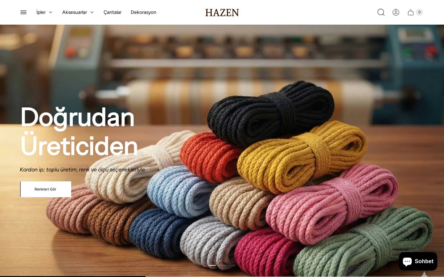 shophazenhome.com homepage screenshot