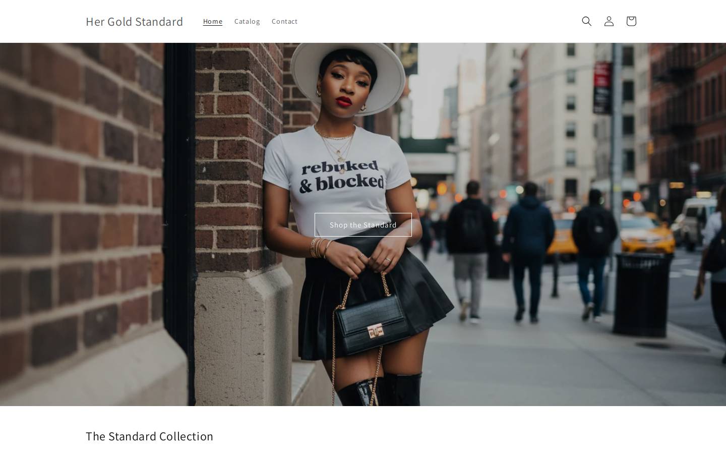 shophergoldstandard.com homepage screenshot
