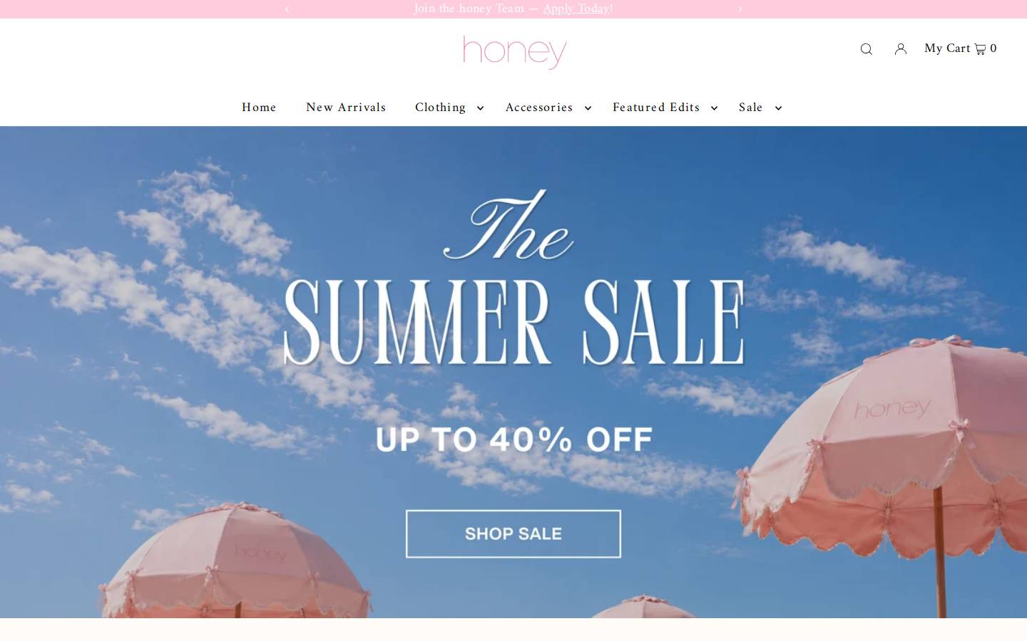 shophoney.com homepage screenshot