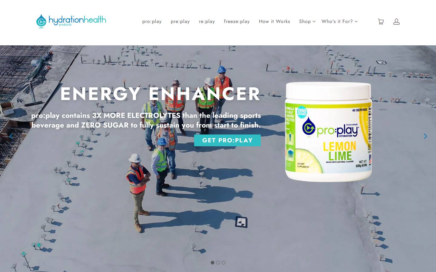 shophydrationhealth.com homepage screenshot