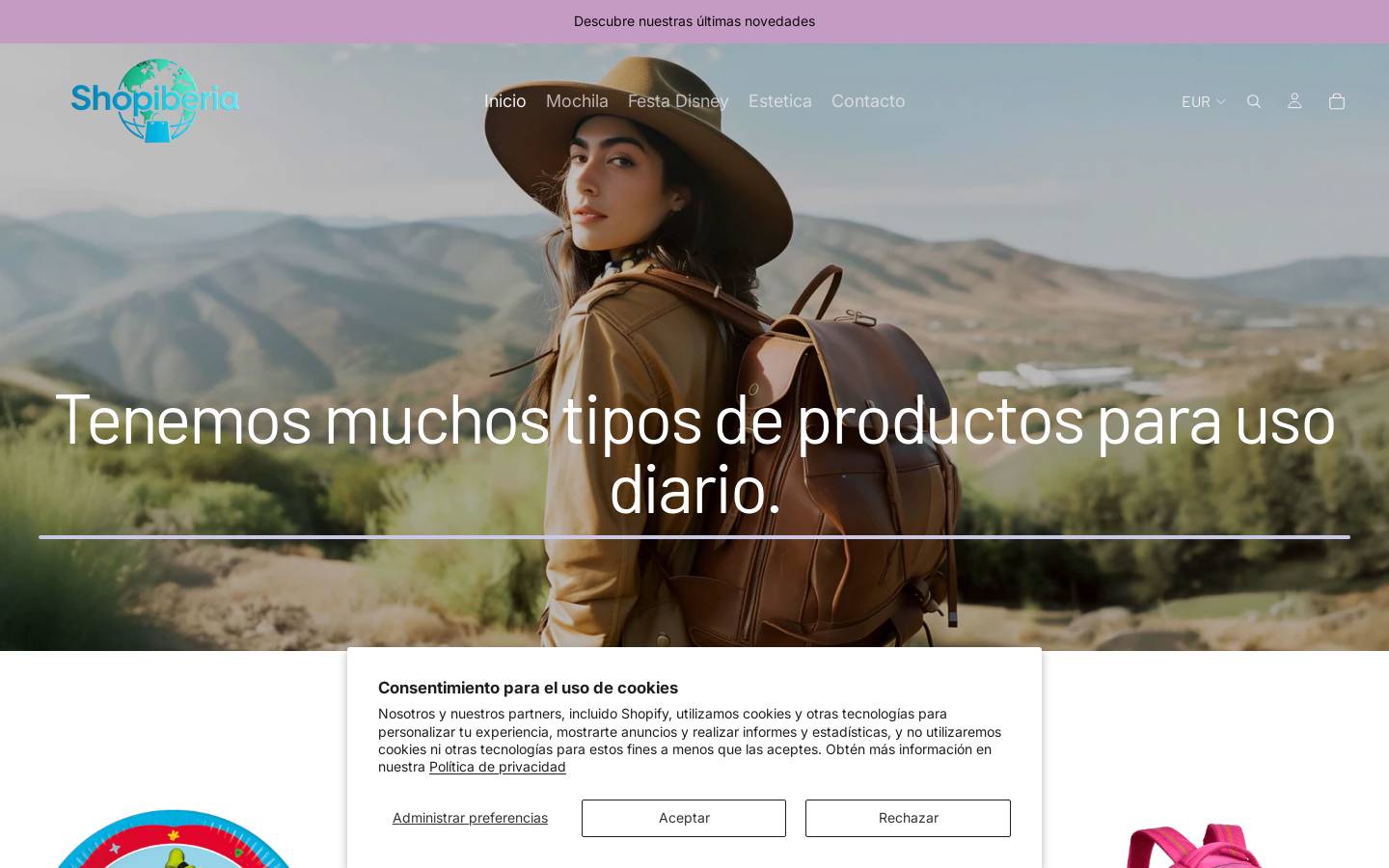 shopiberia.com homepage screenshot