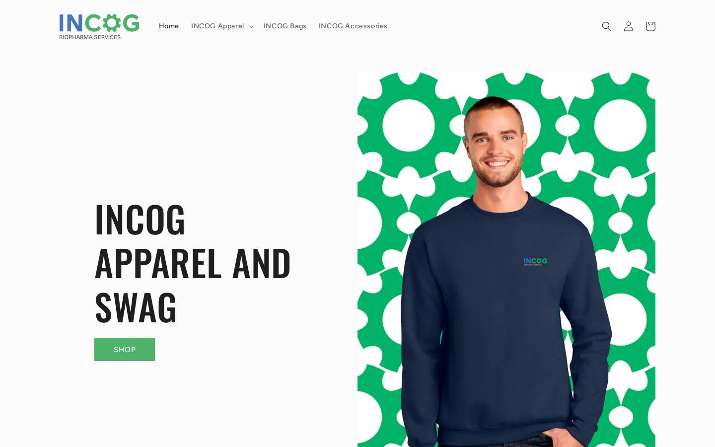 shopincogbiopharma.com homepage screenshot