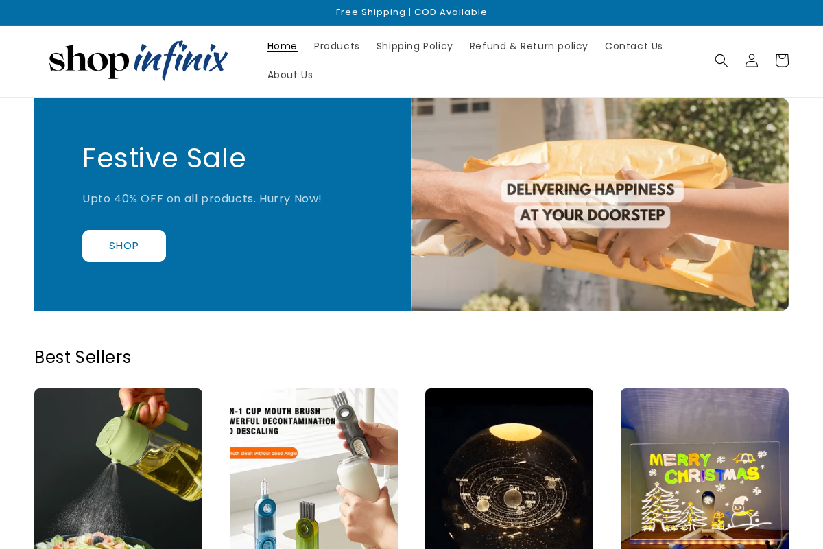 Infinix homepage screenshot