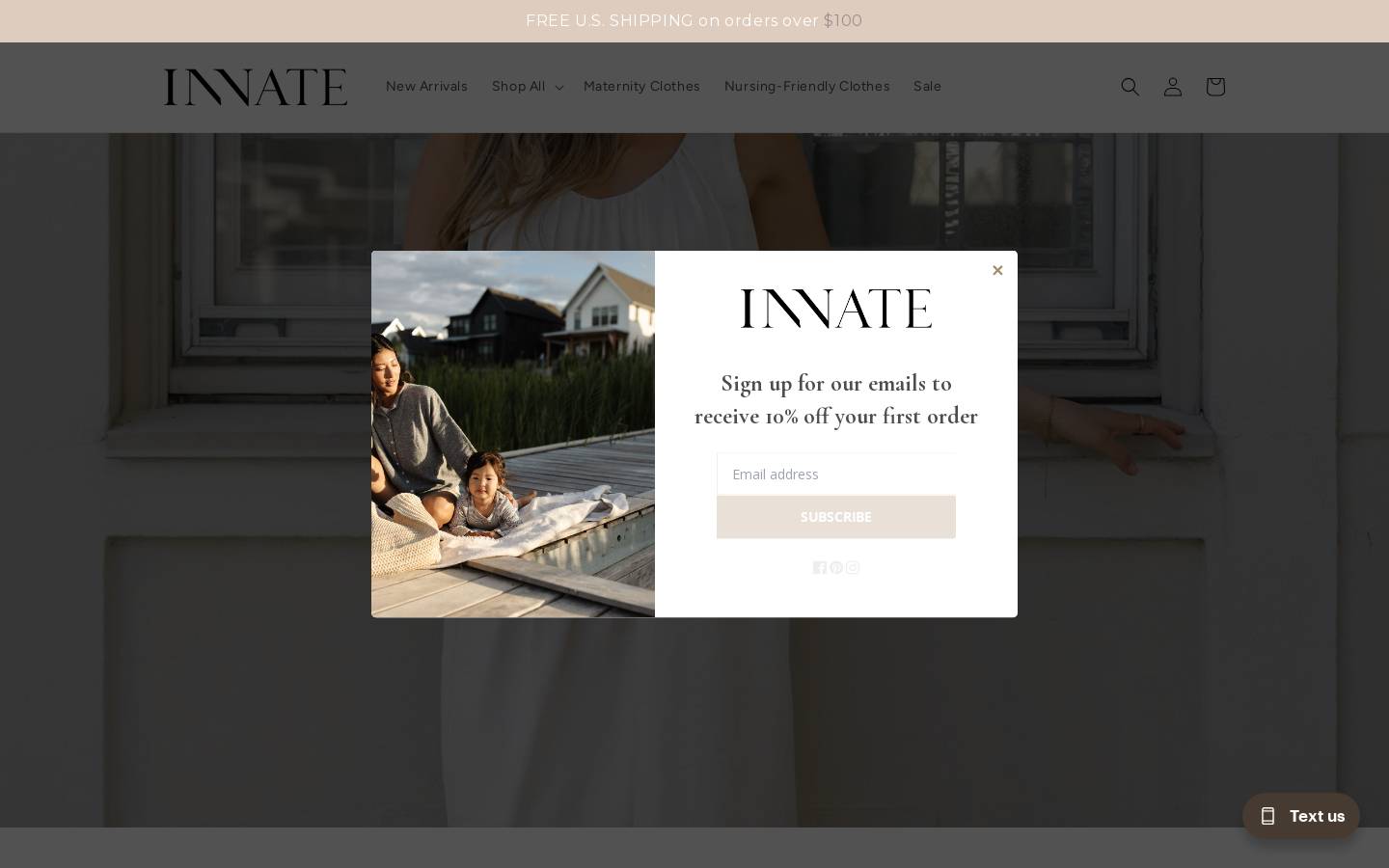 shopinnate.com homepage screenshot