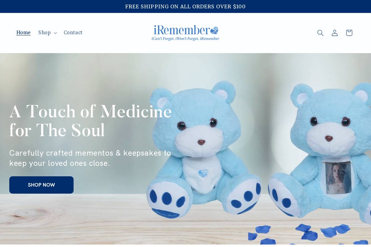 shopiremember.com homepage screenshot