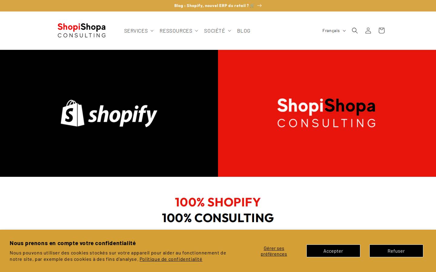shopishopa.com homepage screenshot