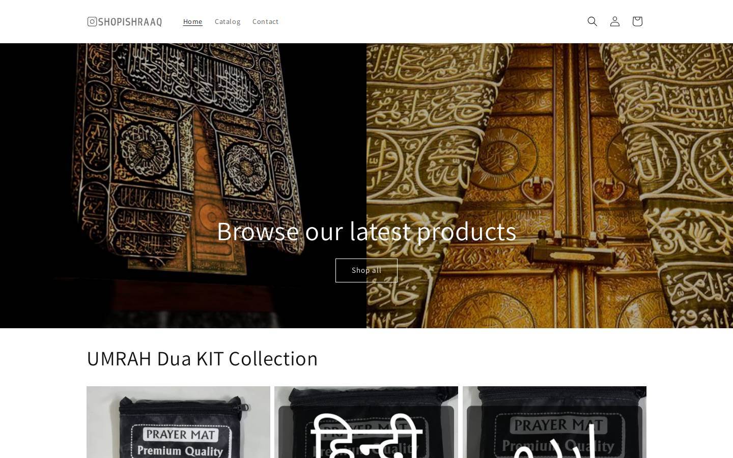 shopishraaq.com homepage screenshot