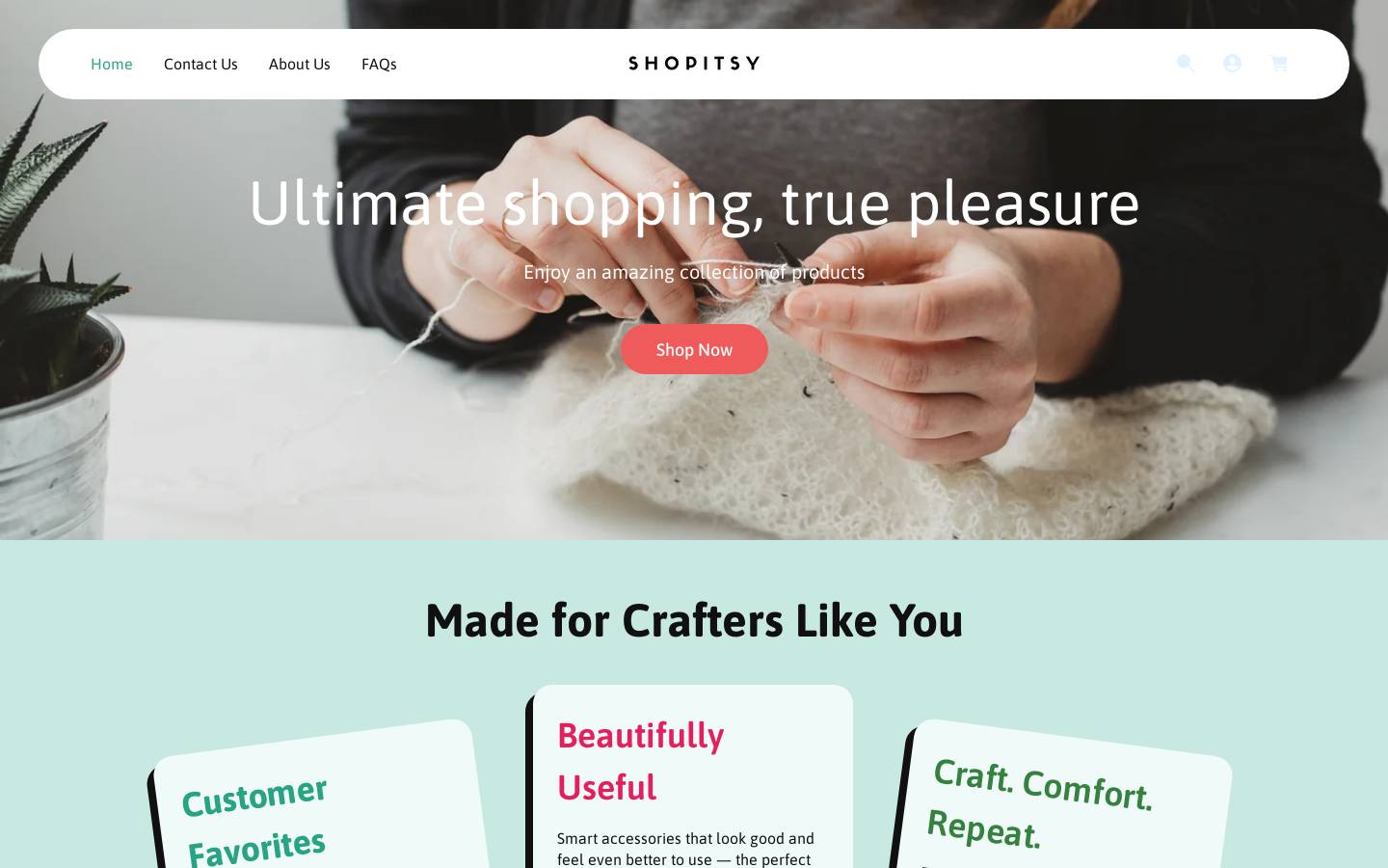 shopitsy.com homepage screenshot