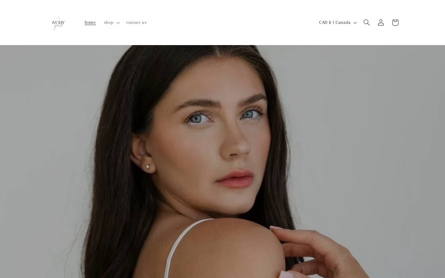 shopivorypearl.com homepage screenshot