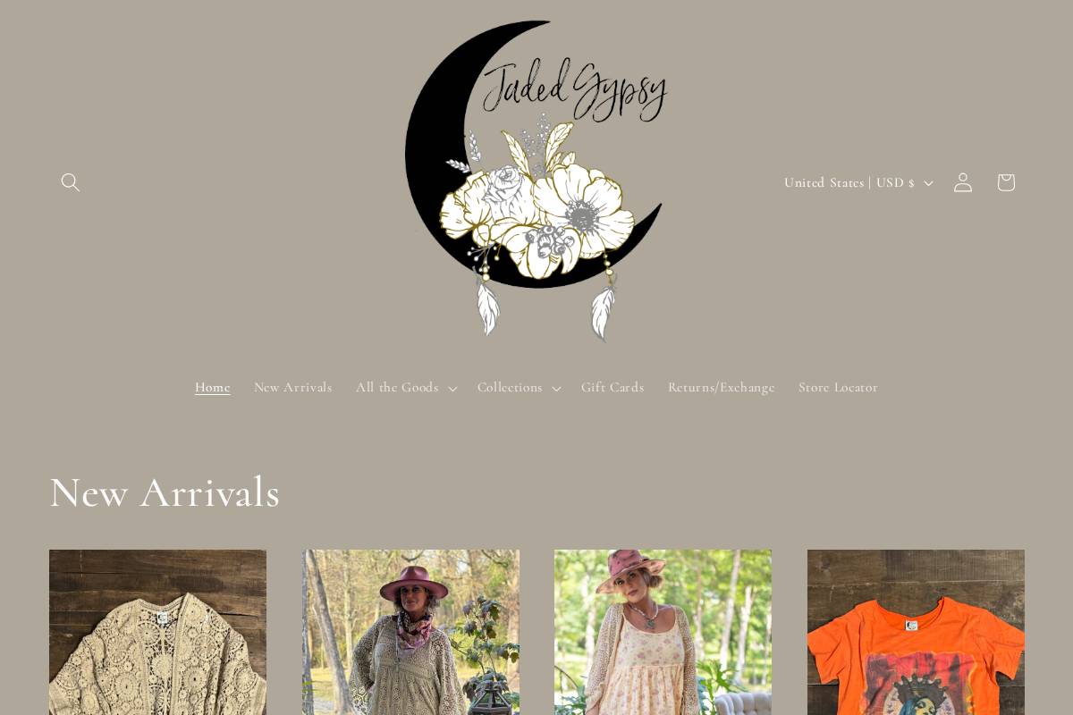 Shopjadedg homepage screenshot